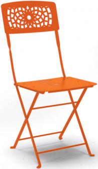 Метален стол оранжев